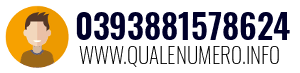 Numero di telefono 0393881578624 0393881578624