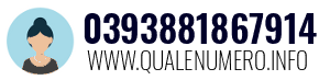 Numero di telefono 0393881867914 0393881867914