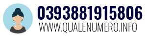 Numero di telefono 0393881915806 0393881915806