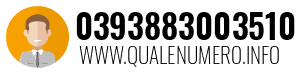 Numero di telefono 0393883003510 0393883003510