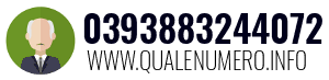 Numero di telefono 0393883244072 0393883244072