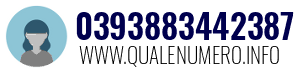 Numero di telefono 0393883442387 0393883442387