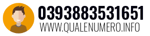 Numero di telefono 0393883531651 0393883531651