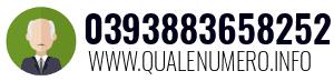 Numero di telefono 0393883658252 0393883658252