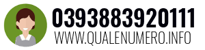 Numero di telefono 0393883920111 0393883920111