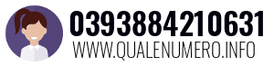 Numero di telefono 0393884210631 0393884210631