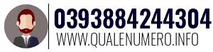 Numero di telefono 0393884244304 0393884244304