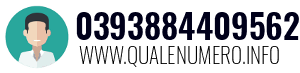 Numero di telefono 0393884409562 0393884409562