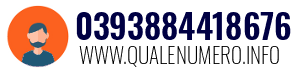 Numero di telefono 0393884418676 0393884418676