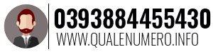 Numero di telefono 0393884455430 0393884455430