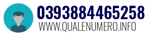 Numero di telefono 0393884465258 0393884465258