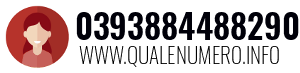 Numero di telefono 0393884488290 0393884488290