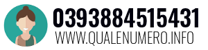 Numero di telefono 0393884515431 0393884515431