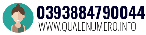 Numero di telefono 0393884790044 0393884790044