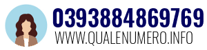 Numero di telefono 0393884869769 0393884869769
