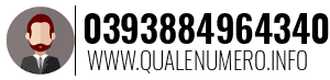 Numero di telefono 0393884964340 0393884964340