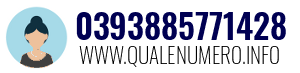 Numero di telefono 0393885771428 0393885771428