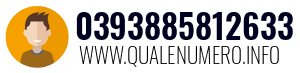 Numero di telefono 0393885812633 0393885812633