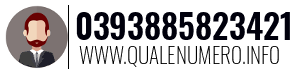 Numero di telefono 0393885823421 0393885823421