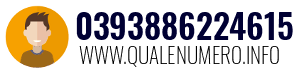 Numero di telefono 0393886224615 0393886224615