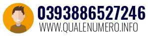 Numero di telefono 0393886527246 0393886527246