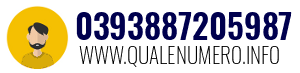 Numero di telefono 0393887205987 0393887205987