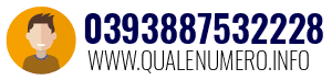 Numero di telefono 0393887532228 0393887532228