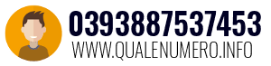 Numero di telefono 0393887537453 0393887537453
