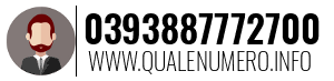 Numero di telefono 0393887772700 0393887772700