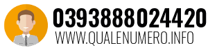 Numero di telefono 0393888024420 0393888024420