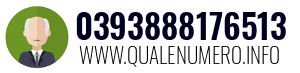 Numero di telefono 0393888176513 0393888176513