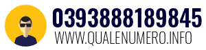 Numero di telefono 0393888189845 0393888189845