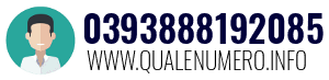 Numero di telefono 0393888192085 0393888192085