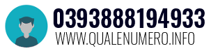 Numero di telefono 0393888194933 0393888194933