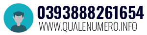 Numero di telefono 0393888261654 0393888261654
