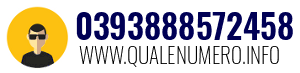 Numero di telefono 0393888572458 0393888572458
