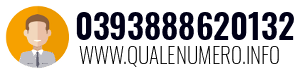 Numero di telefono 0393888620132 0393888620132