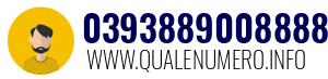 Numero di telefono 0393889008888 0393889008888