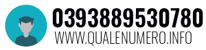 Numero di telefono 0393889530780 0393889530780