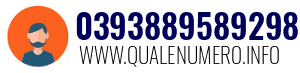 Numero di telefono 0393889589298 0393889589298