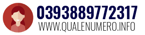 Numero di telefono 0393889772317 0393889772317