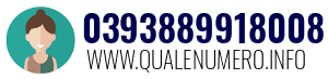 Numero di telefono 0393889918008 0393889918008