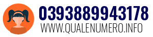 Numero di telefono 0393889943178 0393889943178