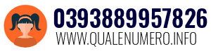 Numero di telefono 0393889957826 0393889957826