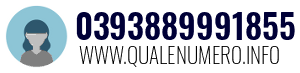Numero di telefono 0393889991855 0393889991855