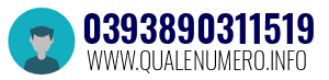 Numero di telefono 0393890311519 0393890311519