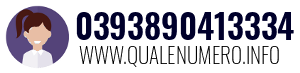 Numero di telefono 0393890413334 0393890413334