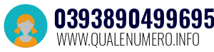 Numero di telefono 0393890499695 0393890499695