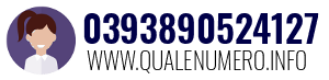 Numero di telefono 0393890524127 0393890524127