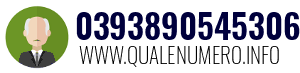 Numero di telefono 0393890545306 0393890545306